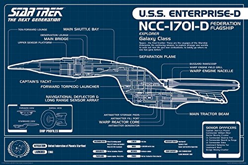 Star-Trek-Enterprise-Blueprint-24x36-Television-Poster-Next-Generation-0
