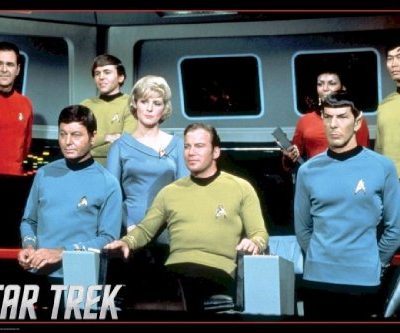 Star Trek Enterprise Crew 36x24 Art Print Poster Wall Decor Classic Tv Show Science Fiction Original Cast James 0