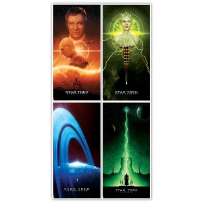 Star Trek The Next Generation Tng Set Of 4 Movie Posters 12 X 24 Each Lithographs On Heavy Weight 100lb Paper Art Print 0