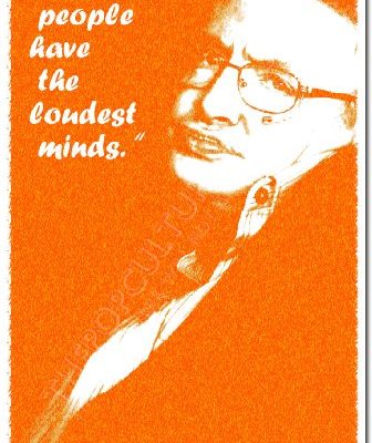 Stephen Hawking Art Print Quiet People Have The Loudest Minds Photo Poster With Iconic Quote 12x8 Inch Unique Gift Peace Motivation Introvert 0