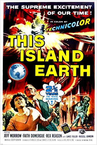 THIS-LAND-EARTH-movie-poster-ACTION-adventure-SPACE-saucers-ALIENS-24X36-reproduction-not-an-original-0
