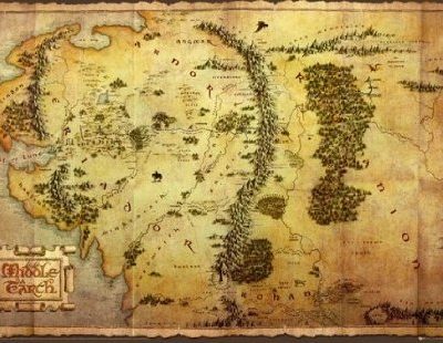 The Hobbit Journey Map Epic Fantasy Adventure Film Movie Print Poster 24 By 36 0