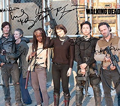 The Walking Dead Season 4 Cast Tv Print 117 X 83 Andrew Lincoln Norman Reedus Danai Gurira Steven Yeun Daryl Dixon 0