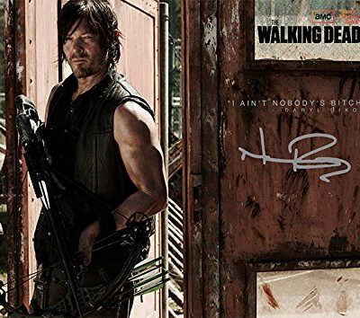 The Walking Dead Season 4 Daryl Dixon 117 X 83 Signed Pre Print Autograph Norman Reedus 0