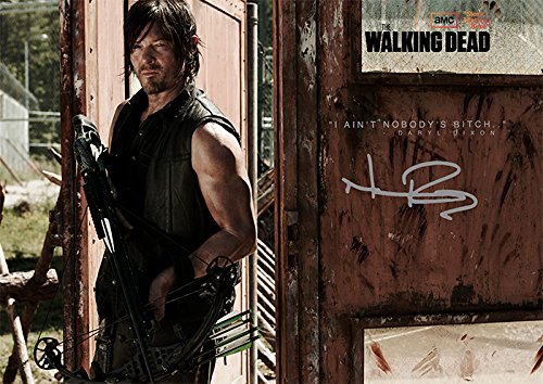 The-Walking-Dead-Season-4-Daryl-Dixon-117-X-83-Signed-Pre-print-Autograph-Norman-Reedus-0