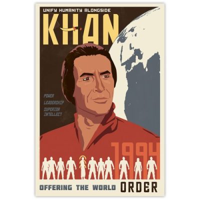 Unify Humanity Star Trek Khan 16 X 24 Lithograph Poster Art Print 0