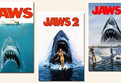 Unknown Travel Jaws 1 2 3 3 Piece Classic Movie Silk Poster Set 24x36 Inches 0