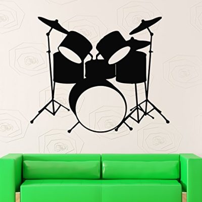 Wall Stickers Vinyl Decal Drums Music Rock Pop Musical Instruments Ig382 0
