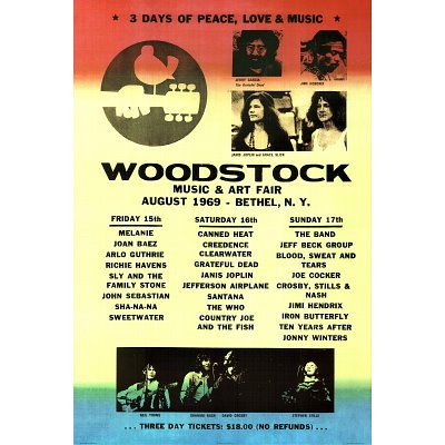 Woodstock-Line-Up-Music-Poster-Print-24x36-0