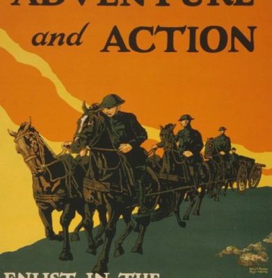 World War I Poster Adventure And Action Enlist In The Field Artillery Us Army 0