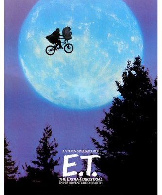 Classic Steven Speilberg Movie Poster Et Riding Bike Across The Moon 24x36 0