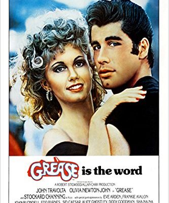Classic Movie Poster Grease Olivia Newton John John Travolta 50s 24x36 Reproduction Not An Original 0