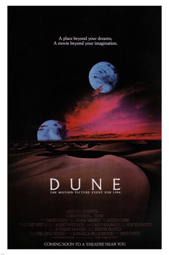 David Lynchs Dune Movie Poster Science Fiction Dreams Fantasy 24x36 New Reproduction Not An Original 0