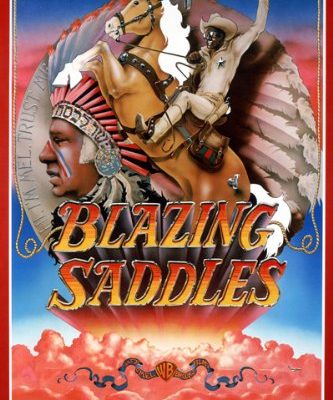Blazing Saddles Movie Poster Indian Headdress Comedy 24x36 Reproduction Not An Original 0