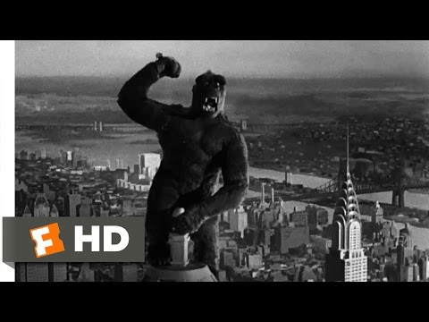 King Kong (1933)- Climbing the Empire State Building Scene (9/10) | Movieclips