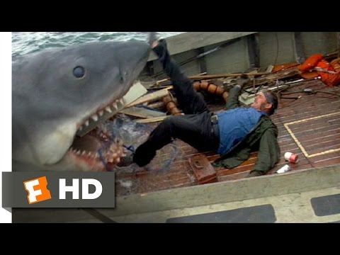 Jaws (1975) – Quint Is Devoured Scene (9/10) | Movieclips