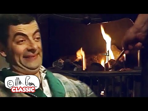 Mr Bean Makes a FIRE! | Mr Bean Funny Clips | Classic Mr Bean