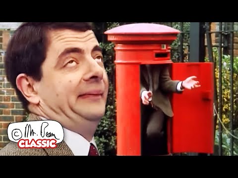 Mr Bean Escapes The Postbox! | Mr Bean Funny Clips | Classic Mr Bean